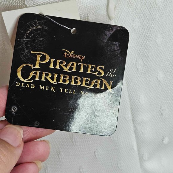 Juniors Disney Pirates of the Caribbean White Dress Size Large - Picture 9 of 11